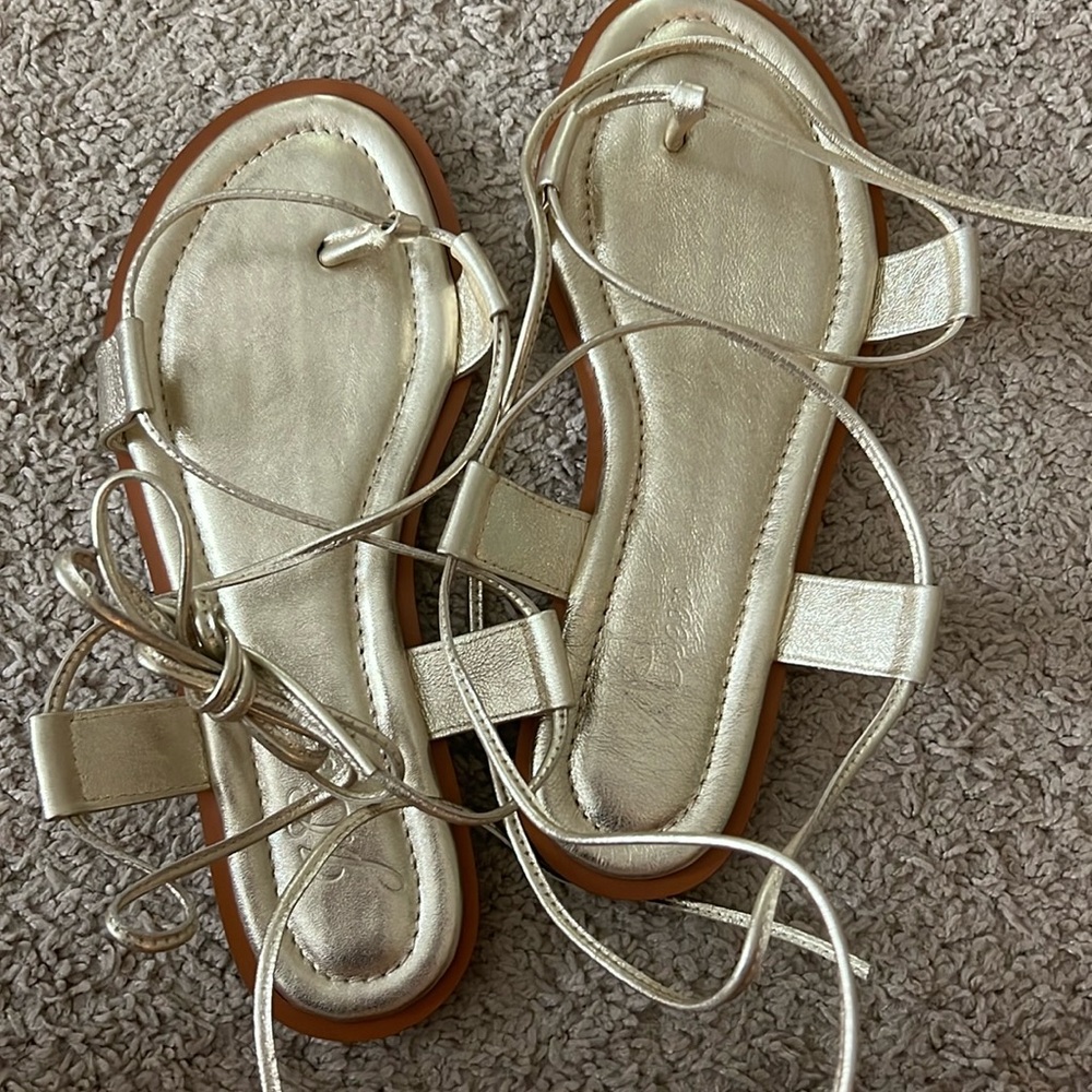 Brand New Never Worn J.Crew Laceup Sandals
